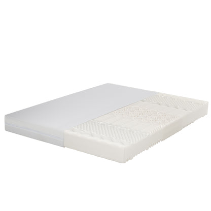 Cold Foam Mattress, 180x200, 7-zone Comfort Foam Mattress, 20cm Height, H3, H2, Ergonomic Cold Foam Mattress with Handles And Washable Climate Fiber Cover with Zipper All Around