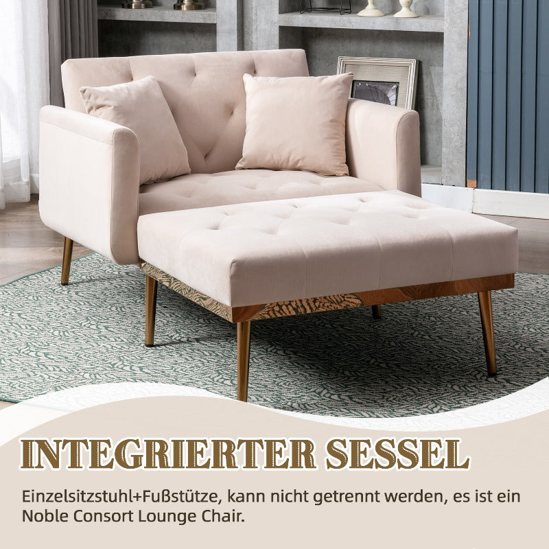 Fauteuil Verstelbare Relaxstoel – Lounge Chair – Armstoel – Recliner – Stoel Met Kussen – Stabiel Metalen Frame – Comfortabel & Onderhoudsvriendelijk