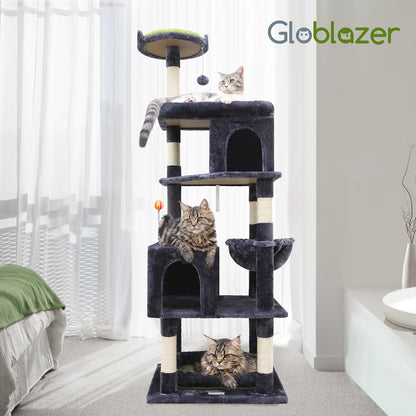 Krabpaal – Kattenboom – Kattenpaal – Klimpaal – Speelpaal – Duurzaam Hout – 149,86 cm Hoog – Robuust en Stabiel voor Grote Katten