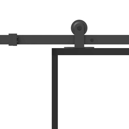 Sliding door met seizure 76x205cm ESG-glass en aluminium Practical, removable, suitable for all seasons