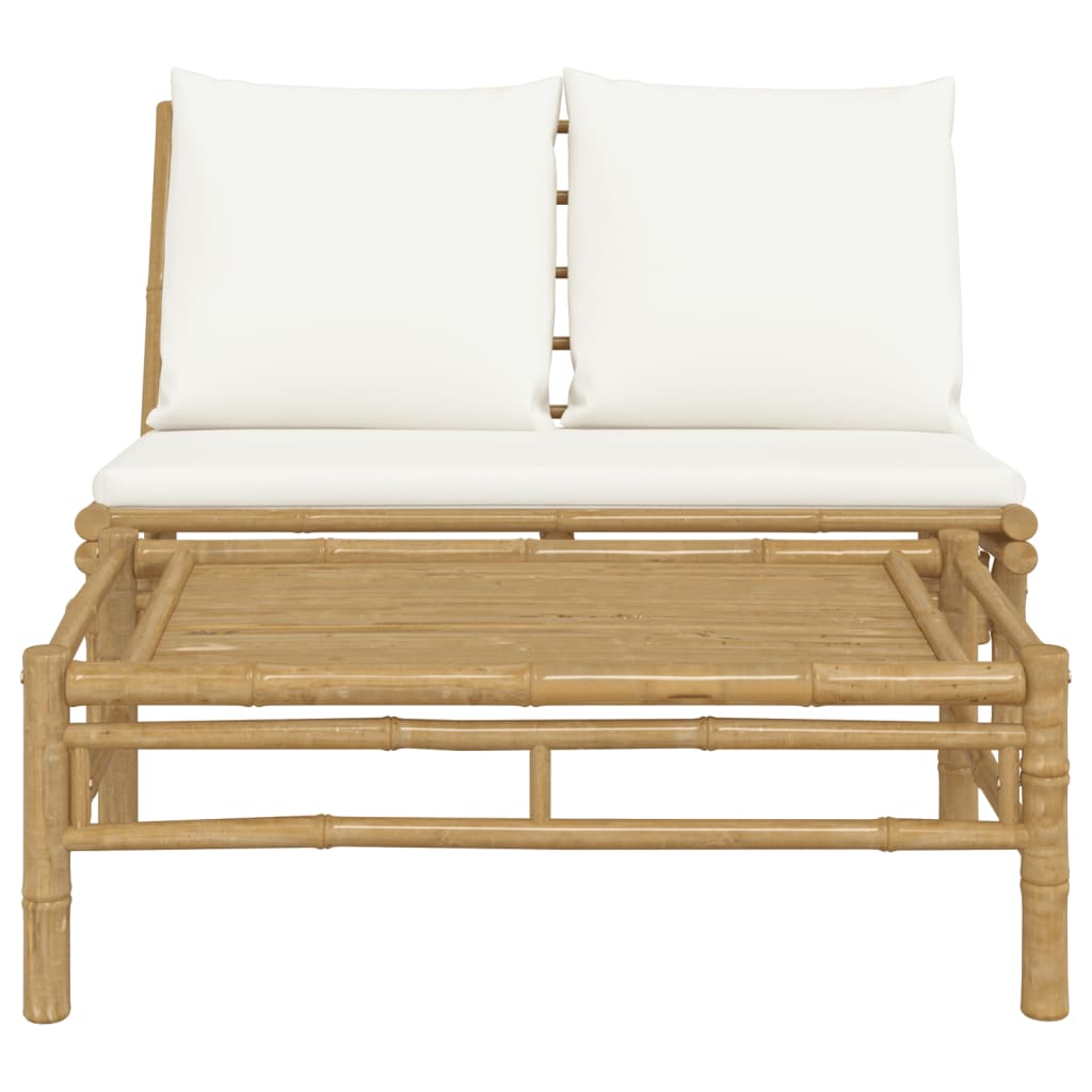 Bamboe Lounge Set – Buitenmeubilair – Tuinmeubilair – 2-Zits Bank – Duurzaam Hard Bamboe – Comfortabele Zithouding
