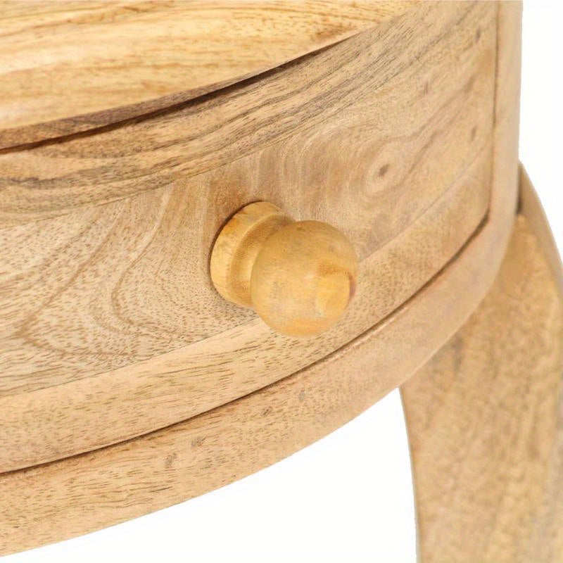 Bijzettafel – Bijzettafeltje – Nachtkastje – Salontafel – Banktafel – Massief Mangohout – Compact 37x37x61 cm