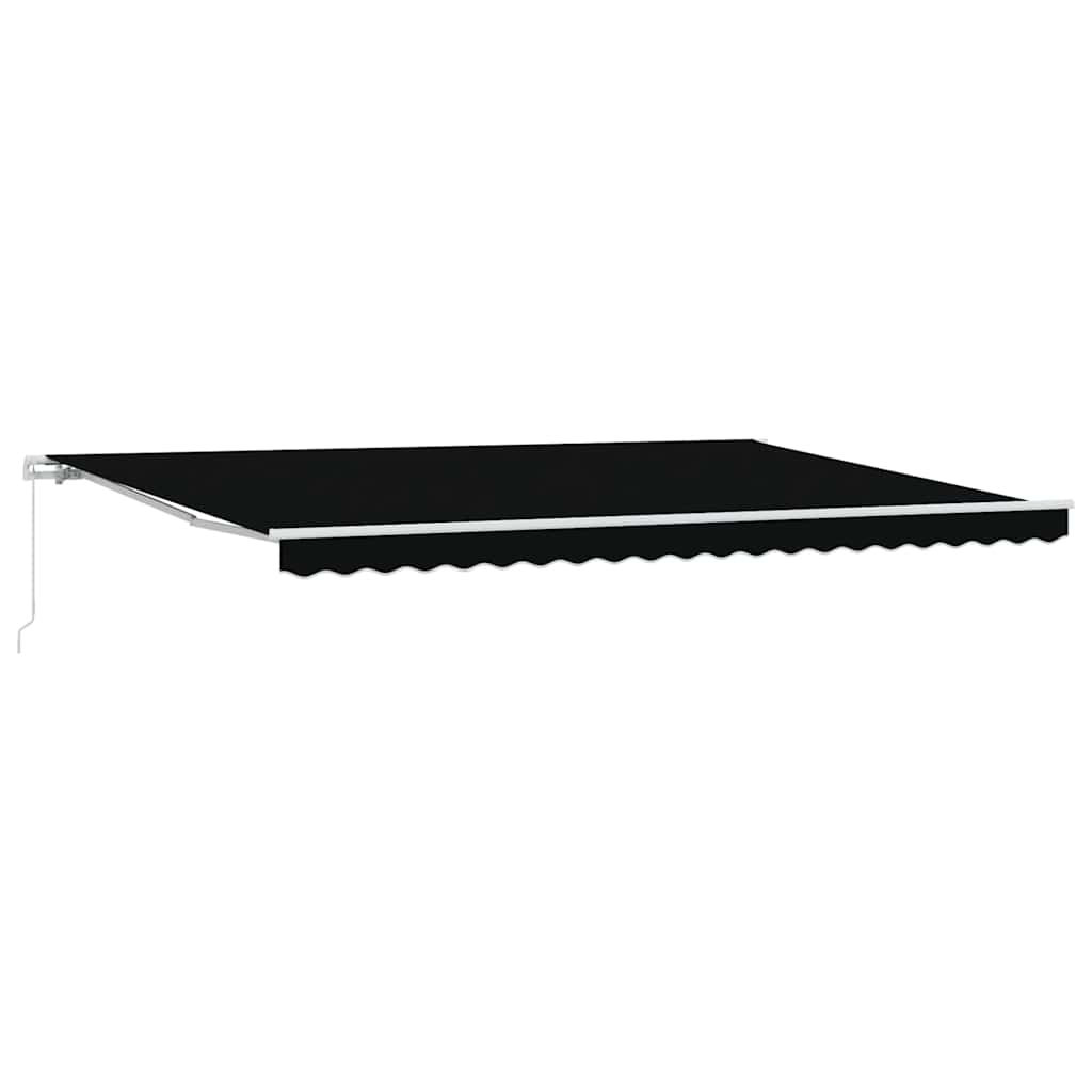 Zonnescherm – Uitschuifbare Zonwering – Balkon Zonwering – Terrasluifel – Buitenluifel – Waterafstotend Polyester – UV-Bescherming – Zwart