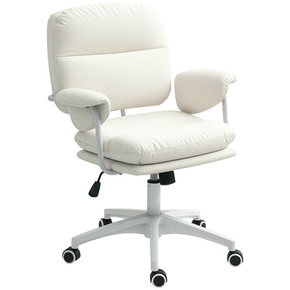 Bureaustoel – Kantoorstoel – Draaistoel – Bureaukruk – Verstelbare Stoel – Kunstleer – Kantelfunctie – Hoogte 49-59 cm – Max 120 kg