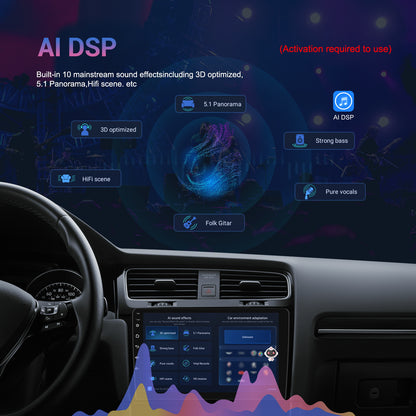 Autoradio – Android Autoradio – 2-DIN Autoradio – Carplay Radio – DAB+ Radio – 10,1 Inch Touchscreen – Draadloos CarPlay & Android Auto