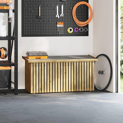 Opbergbox Buiten – Tuinkist – Berging – Kast – Box – Bruin – Stevig en Duurzaam Materiaal – Ingebouwd Waterreservoir