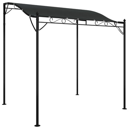 Parasolpaviljoen – Tuinpaviljoen – Partytent – Schaduwoverkapping – Zonnescherm – Waterafstotend Polyester Doek – Stevig Stalen Frame – Antraciet