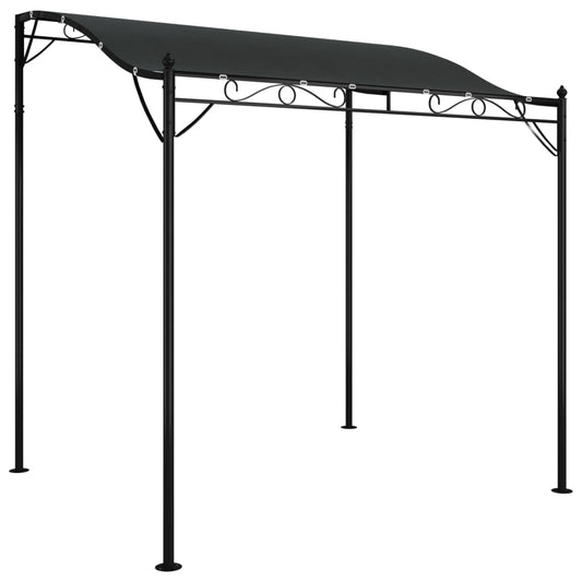 Parasolpaviljoen – Tuinpaviljoen – Partytent – Schaduwoverkapping – Zonnescherm – Waterafstotend Polyester Doek – Stevig Stalen Frame – Antraciet