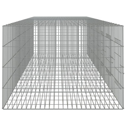 Konijnenhok – Kooien – Dierenverblijf – Ren – Buitenhok – 6 Panelen – Gegalvaniseerd IJzer – Goede Ventilatie – 327x79x54 cm