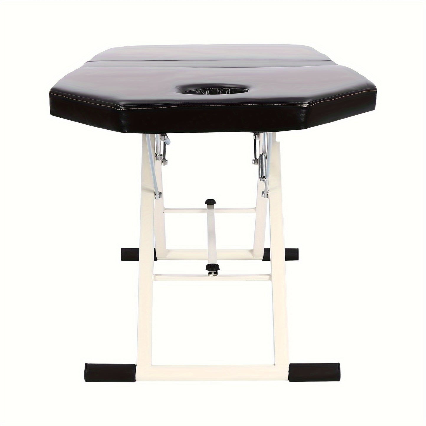 Massagetafel – Massagebed – Behandelingstafel – Spa Tafel – Therapie Tafel – Zwart – Inklapbaar Aluminium Frame – Dikke Foam Padded – Water- en Olieafstotend