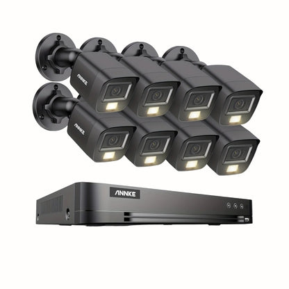 Beveiligingssysteem – Bewakingscamera – Cameraset – Veiligheidscamera – CCTV Systeem – 8 Kamer 3K Resolutie – Slimme Dual-Light Nachtvisie
