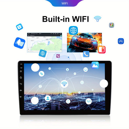 Multimedia Autoradio – Car Stereo – Navigatiesysteem – Infotainment Systeem – Touchscreen Radio – Android 15 Systeem – 9-Inch HD Scherm – Draadloze CarPlay & Android Auto