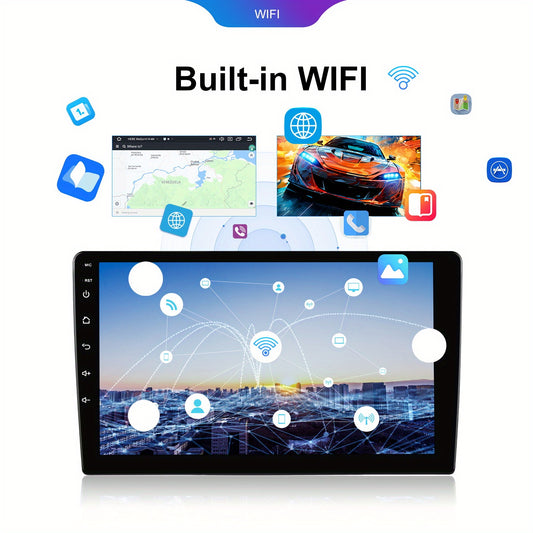 Multimedia Autoradio – Car Stereo – Navigatiesysteem – Infotainment Systeem – Touchscreen Radio – Android 15 Systeem – 9-Inch HD Scherm – Draadloze CarPlay & Android Auto