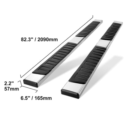 Sidebars – Zijstappen – Loopplanken – Trede – Side Steps – Roestvrij Staal – 227 kg Draagvermogen – Anti-slip Brede Treden