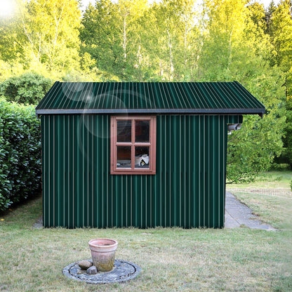 Dakpanelen – Dakplaten – Dakbedekking – Dakplaat – Golfplaat – Gegalvaniseerd Staal – 129x46 cm – 0,25 mm Dikte – Groen – Set van 36 stuks – Weerbestendig & Lichtgewicht