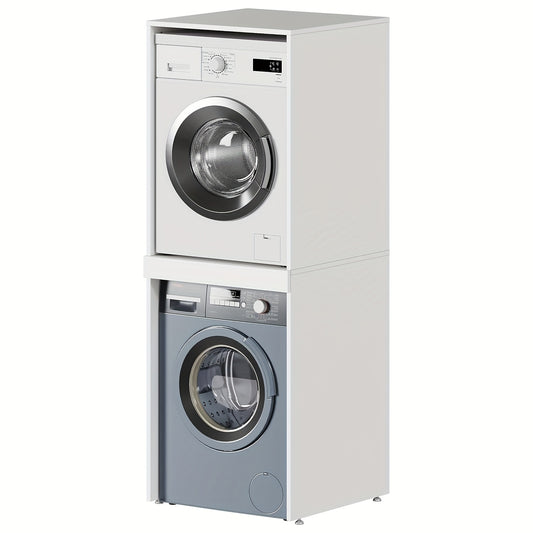 Wasmachinekast – Wasmachine Meubel – Wasmachine Ombouw – Wasmachine Rek – Wasdroger Kast – 180x65x66 cm – Uittrekbaar Werkblad – Max 100 kg Draagvermogen