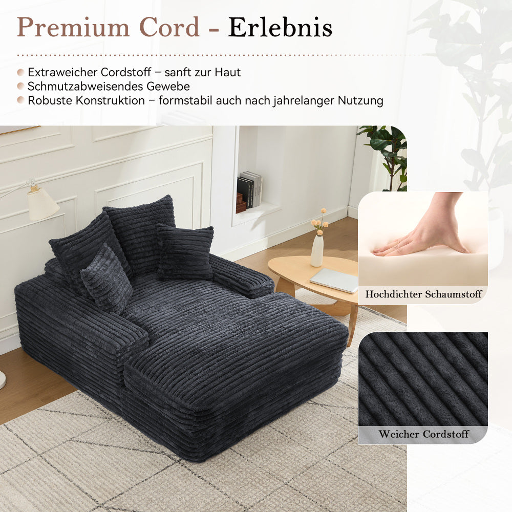 Slaapbank – Sofa – Bedbank – Logeerbed – Slaapstoel – Modern Design – Memory Foam Kussens – Grijze Velvet Stof – Volledig Gemonteerd – Ruimtebesparend