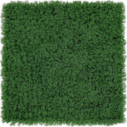 12pcs Artificial Moss Wall Panels, 50.5 x 50.5cm, Interlocking Privacy Hedge for Garden, Patio, Balcony & Home Decor – Lush Dark Green PE Material, Sun-Resistant & Easy to Install, Privacy Panels for Outside Patio