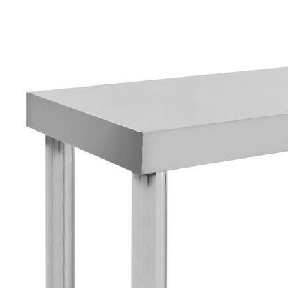 Werkbank – Werktafel – Montagetafel – Servertafel – Werkplek – RVS Constructie – Extra Groot 120x30x85 cm – Eenvoudig Schoon Te Maken