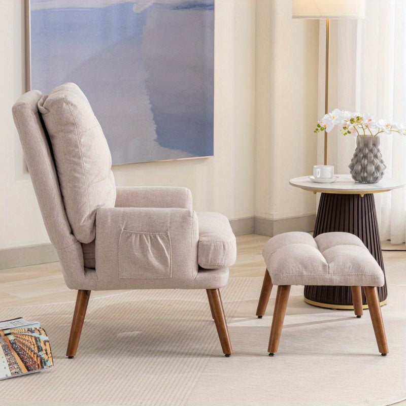 Fauteuil – Relaxfauteuil – Lounge Stoel – Verstelbare Stoel – Zitstoel – Met 5-standen Rugleuning – Ergonomisch Metalen Frame – Comfortabel Gewatteerd Zitkussen