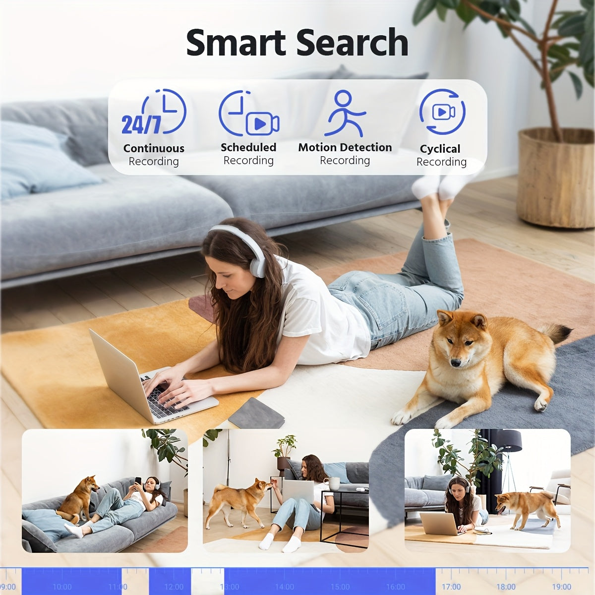 Beveiligingsset Bedraad – Camerabewaking – CCTV Systeem – Toezichtcamera Set – DVR Recorder – 0TB Opslag – Slimme AI Bewegingdetectie – 20 Meter Nachtzicht
