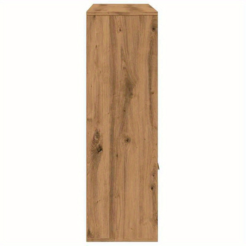 Bookshelf Measuring 98X29X97.5 Cm, Crafted from Artisanal Wood in Oak Color. Features Vertical Shelves That Are Sturdy And Durable, Aesthetically Pleasing, with Ample Storage Space, a Smooth Surface, Moisture-Resistant, Warp-