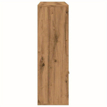 Bookshelf Measuring 98X29X97.5 Cm, Crafted from Artisanal Wood in Oak Color. Features Vertical Shelves That Are Sturdy And Durable, Aesthetically Pleasing, with Ample Storage Space, a Smooth Surface, Moisture-Resistant, Warp-