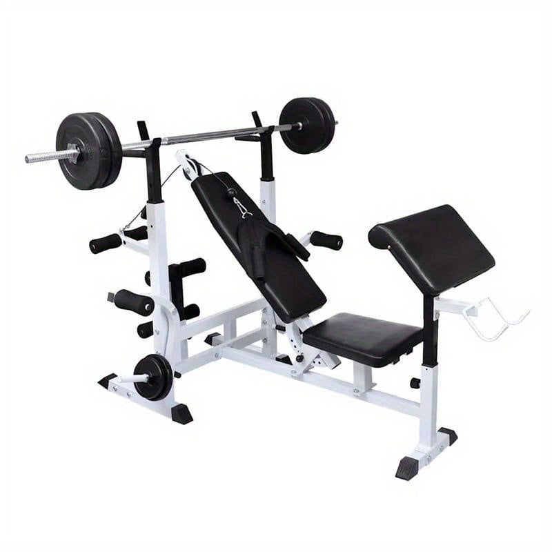 Verstelbare Fitnessbank – Trainingsbank – Krachtbank – Home Gym Bank – 7 Posities – Robuuste Metalen Constructie – Max Belastbaarheid 80 Kg