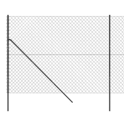 Tuinhek – Gaashek – Omheining – Hekwerk – Metaal – Zwaar Metalen Kettingzaun – 1,6x10 Meter – 3-laags Beveiliging – Weerbestendig