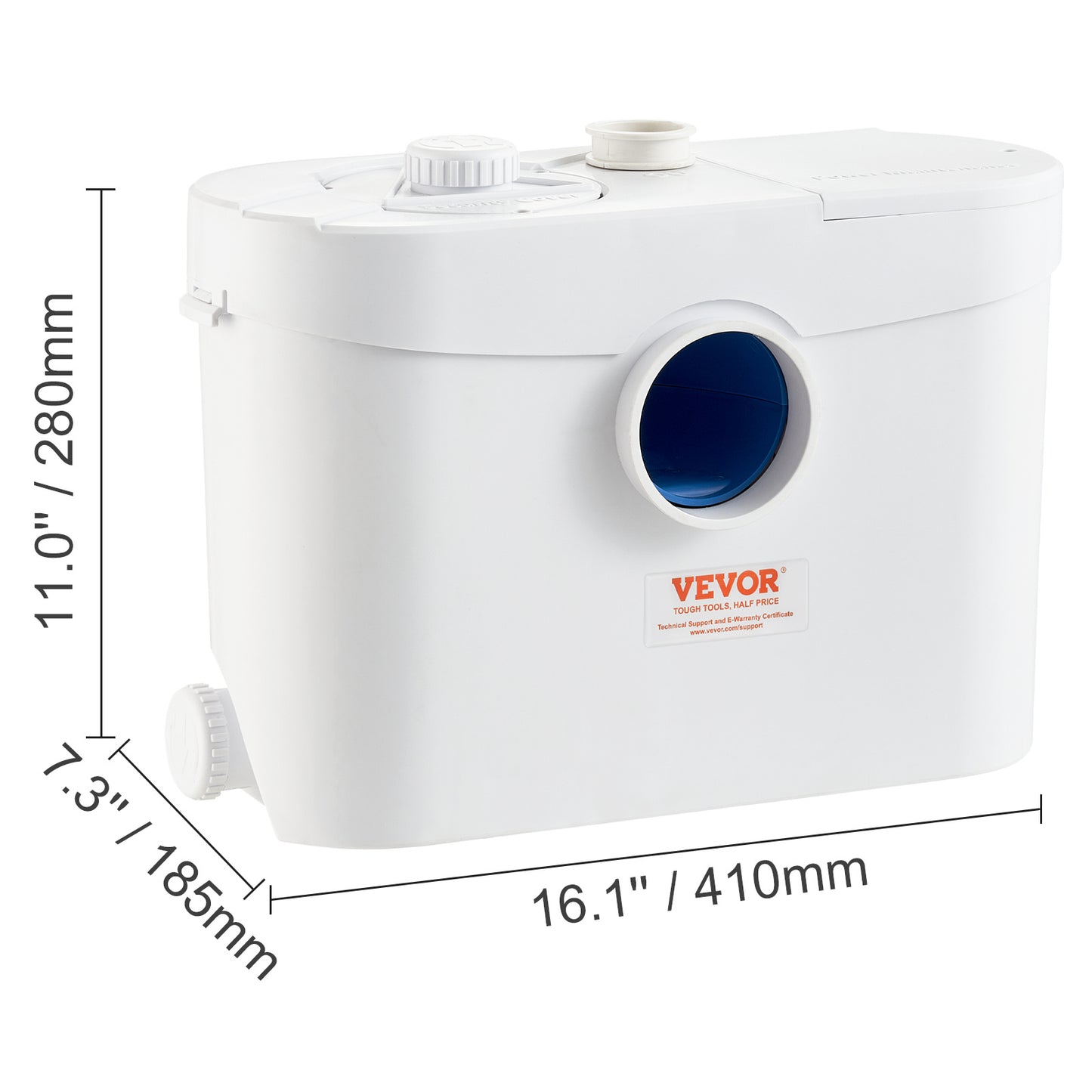 Afvalwaterpomp – Sewage Pomp – Toiletpomp – Dompelpomp – Schredderpomp – 700W Koperen Motor – 3 Inlaten Met Terugslagklep