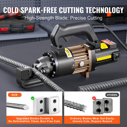 Elektrische Betonstaalsnijder – Hydraulische Staalknipper – Rebar Cutter – Staalknipper – Betonstaal Knipmachine – 1000W Motor – Aluminium Behuizing – Zwart