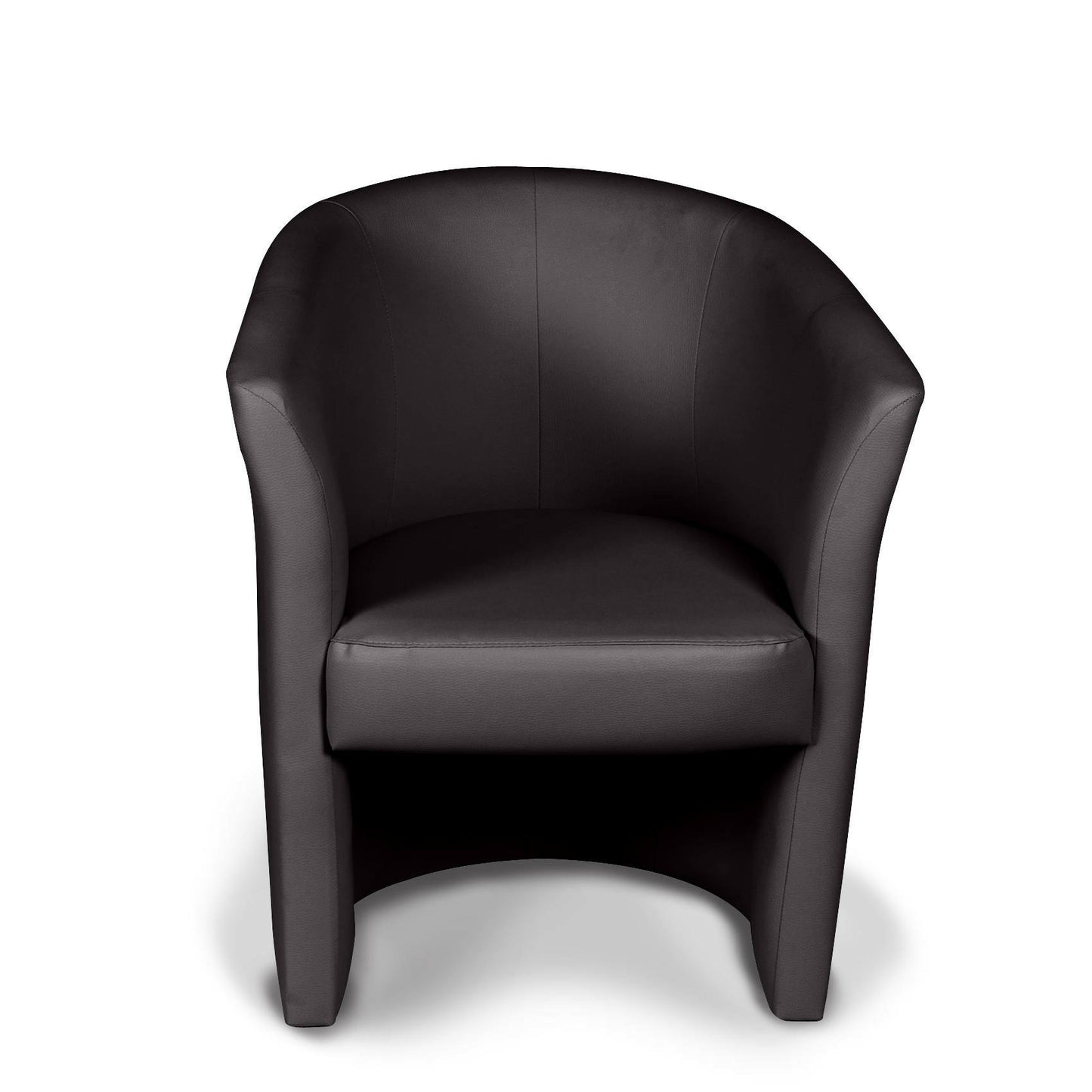 Dpanett Armchair, Upholstered Living Room Chair, Padded Seat with Eco-Leather Armrests, 64x63x76 cm, Available in 5 Colors