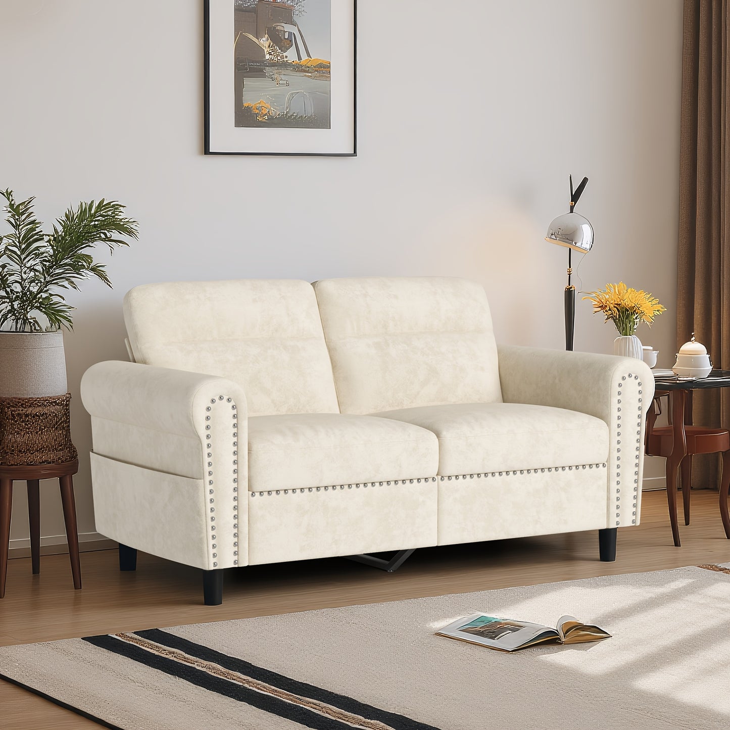Opbergkast – Ladekast – Kasten – Dressoir – Nachtkastje – Khaki Kleur – Reliëfdesign – Drie Ruime Lades