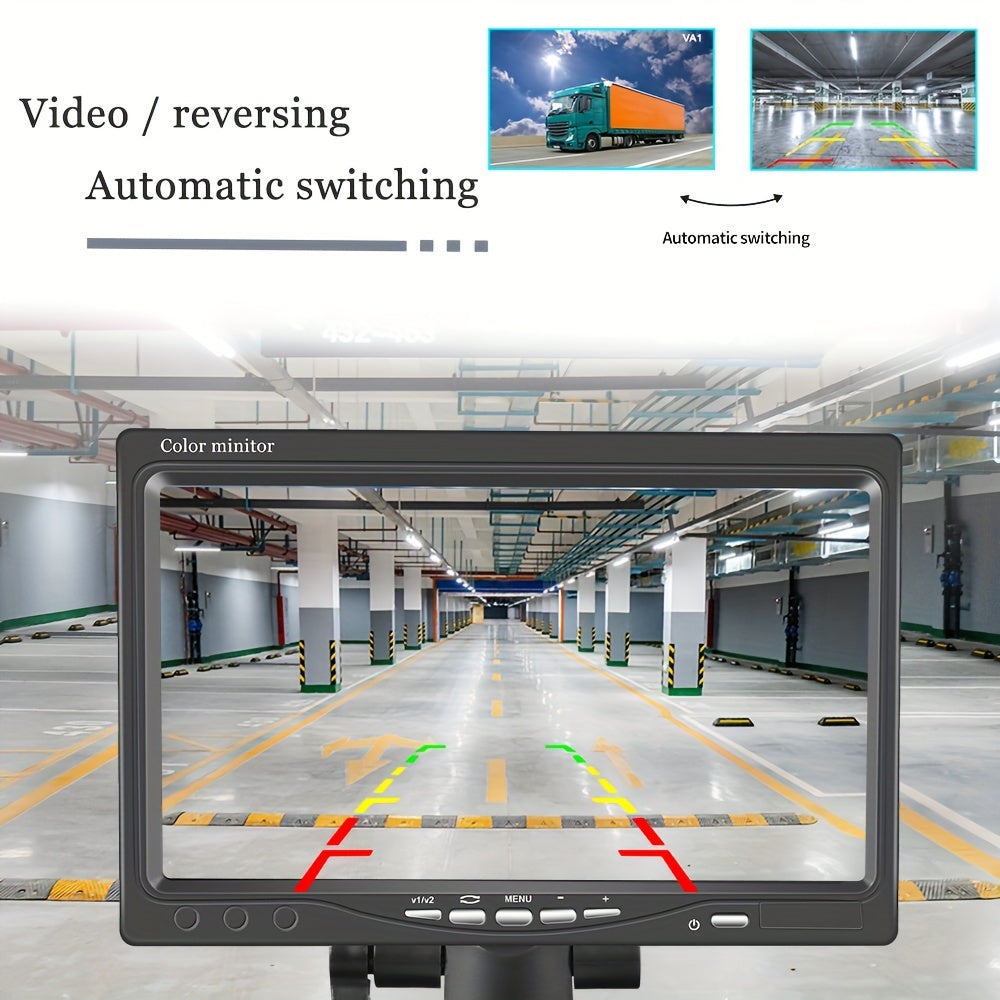 Achteruitrijcamera – Parkeercamera – Backup Camera – Draadloze Camera – Auto Camera – 7 Inch TFT LCD Scherm – 12-24V Met Infrarood Nachtzicht