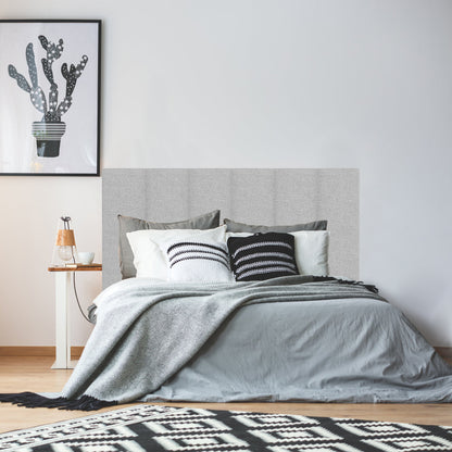 Bedframe – Bed – Ledikant – Slaapkamermeubel – Boxspring – Lichtgrijs Linnen – Gestoffeerd Hoofdeinde – 140x200 cm – Modern Design – Eenvoudige Montage