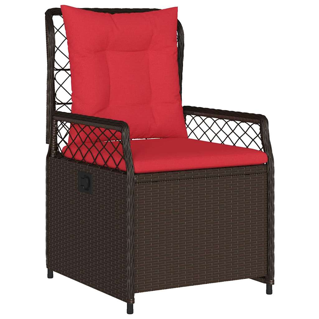 Tuinstoel – Ligstoel – Verstelbare Stoel – Buitenstoel – Balkonstoel – PE Rattan – Verstelbare Rugleuning – 160 cm – Inclusief Dikke Turquoise Kussens