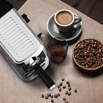 Espressomachine – Koffiezetapparaat – Cappuccinomachines – Melkopschuimer – Barista Machine – 20 Bar Pomp – 1350W Snel Opwarmen