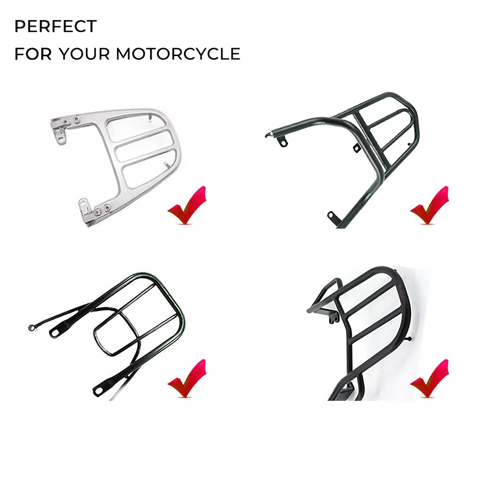 Aluminum Alloy Motorcycle Helmet Box with Lock - Durable Top Tail Luggage Storage Tool Box for Yamaha, for HONDA, for BMW & Most Motorcycles, Black with Neon Green Accents, Includes Mounting Hardware & Accessories, Motorcycle
