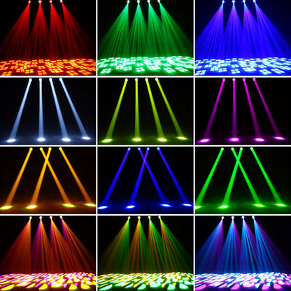 200W LED Moving Head Beam Licht – Stage Lamp – DJ Verlichting – Feestverlichting – Podiumlicht – Aluminium Behuizing – 18 Prism Gobo Effect – DMX512 Besturing
