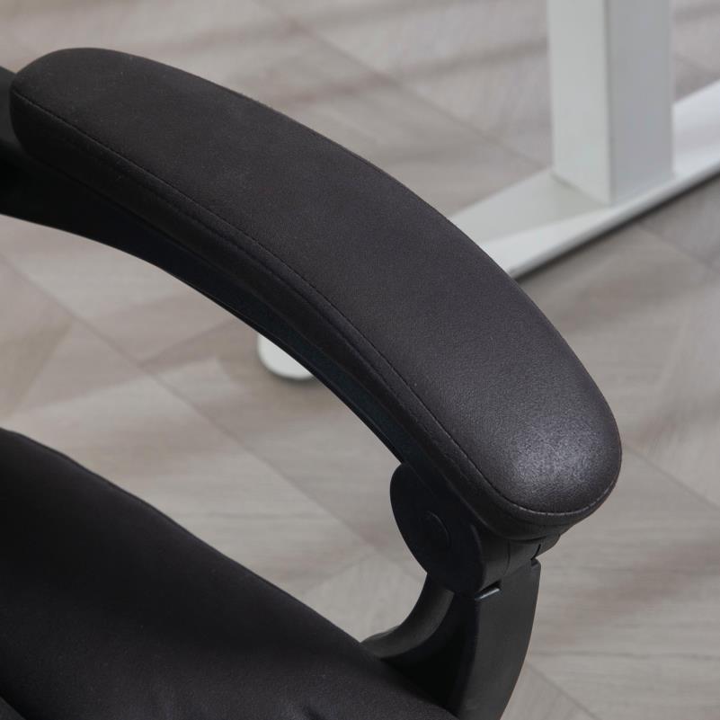 Bureaustoel – Ergonomische Stoel – Office Chair – Draaistoel – Bureaustoelen – Verstelbare Rugleuning 145° – Metalen Frame – Max. 120 kg – Zwart