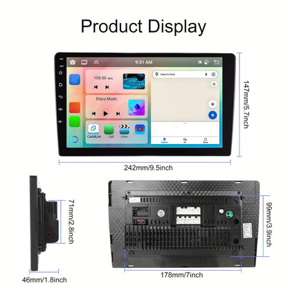 Android 13 Double Din Autoradio – 10.1" Touchscreen Navigatie – Car Stereo – Auto Radio – Multimedia Speler – Met Draadloze CarPlay & Android Auto – 4G RAM 64G ROM – DSP Geluidsverwerking