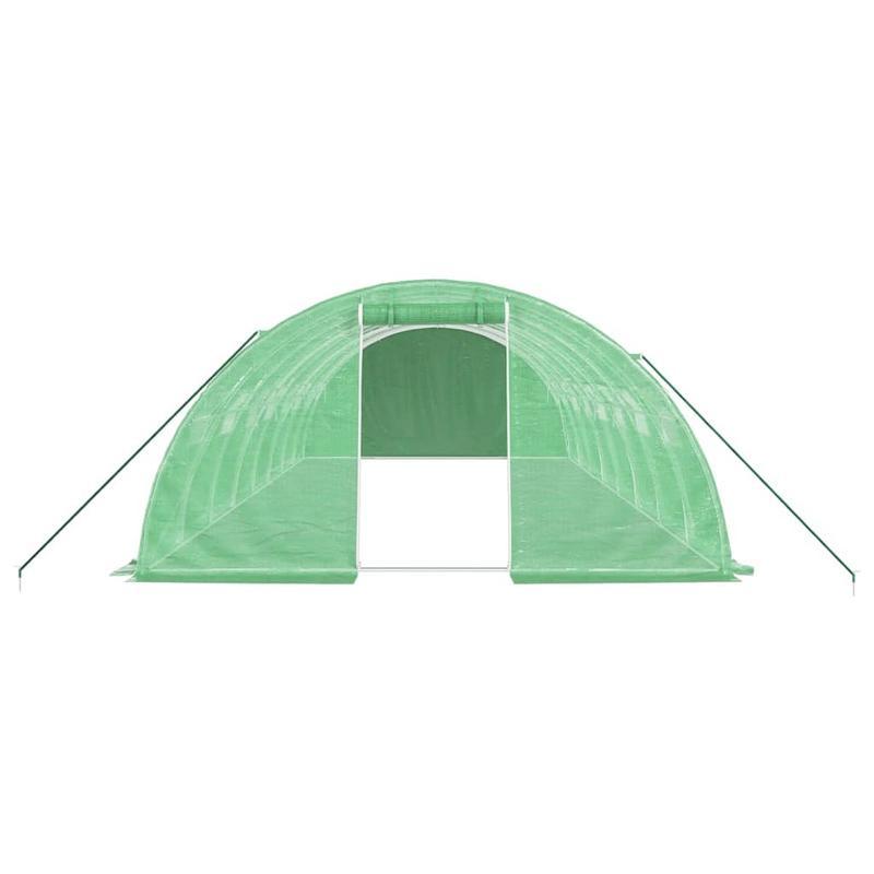Kas – Kweekkas – Tuinkas – Broeikas – Serre – Groene Stalen Frame – 32 m² Grootte – Weerbestendig & Stevig