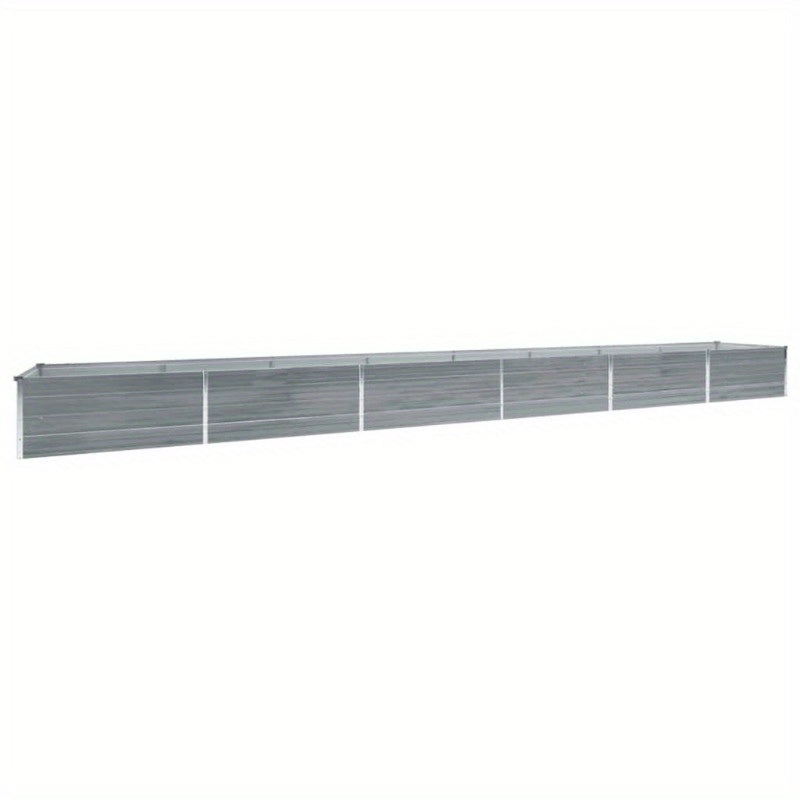 Verhoogde Plantenbak – Tuinbak – Bloembak – Plantenbak – Moestuinbak – Gegalvaniseerd Staal – 600x80x45 cm – Weerbestendig – Snelle Montage