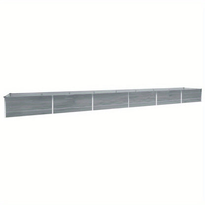 Verhoogde Plantenbak – Tuinbak – Bloembak – Plantenbak – Moestuinbak – Gegalvaniseerd Staal – 600x80x45 cm – Weerbestendig – Snelle Montage
