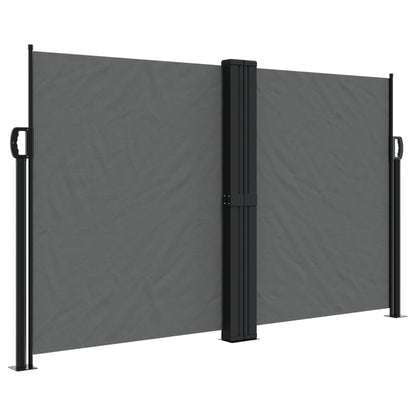 Windscherm – Windbreker – Uitschuifbaar – Tuinscherm – Privacyscherm – 140x1000 cm – Weerbestendig – Stalen Frame – Antraciet