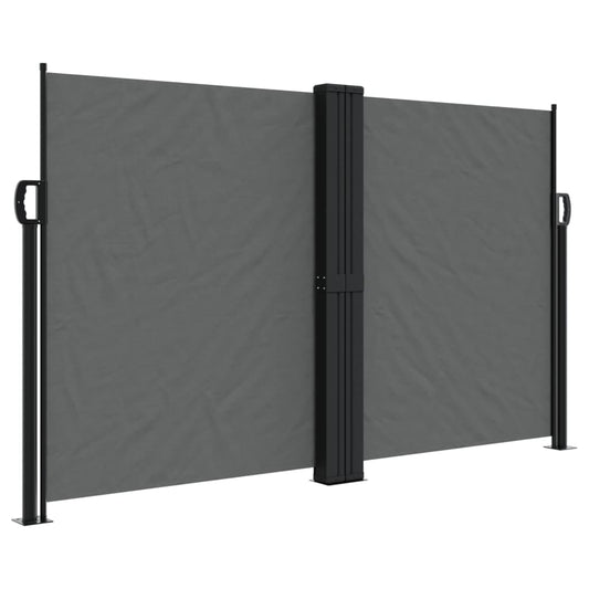 Windscherm – Windbreker – Uitschuifbaar – Tuinscherm – Privacyscherm – 140x1000 cm – Weerbestendig – Stalen Frame – Antraciet