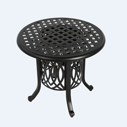 Buitentafel – Tuintafel – Balkontafel – Bijzettafel – IJsemmer tafel – Aluminium – Compact met Verstelbare Voeten