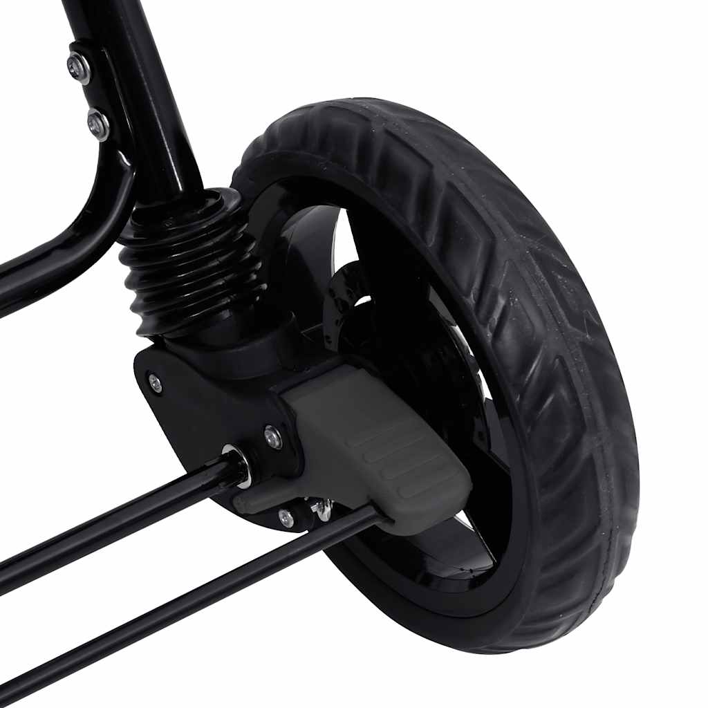Tandem Kinderwagen – Dubbele Buggy – Dubbele Kinderwagen – Tandem Buggy – Kinderwagen Voor Twee – Stevig Stalen Frame – Verstelbare UV Zonnekappen – Donkergrijs
