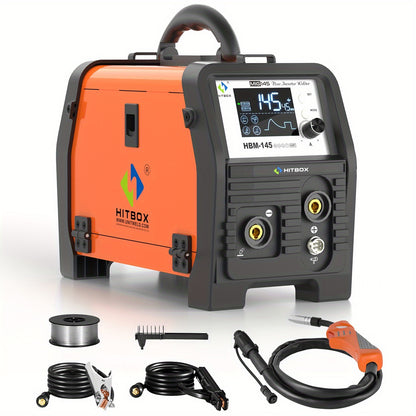 mig-lasapparaat – mig-mag lasapparaat – tig lasapparaat – elektrode lasapparaat – inverter lasapparaat – 3-in-1 multifunctioneel – 145A vermogen – led digitaal display