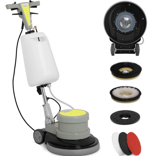 Elektrische Schrobmachine – Schrobapparaat – Vloerreiniger – Schrobmachine – Schoonmaakmachine – 1100 W Motor – 42 cm Borstelbreedte – 12,4 L Waterreservoir